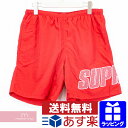 Supreme 2019SS Logo Applique Water Short シュプリーム ロゴアップリケウォーターショーツ ショートパンツ ハーフパンツ 水着 ロゴ刺繍 レッド サイズS【200721】【新古品】