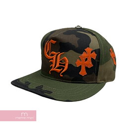 CHROME HEARTS CH Baseball Cap Cemetery Patch Camo <strong>クロムハーツ</strong> ベースボール<strong>キャップ</strong> セメタリーパッチカモフラ 迷彩 クロスボール 帽子 ロゴ刺繍 セメタリーパッチ クロスボール カーキオリーブ 【240303】【新古品】【me04】