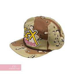 【BIG PRICE OFF】CHROME HEARTS×MATTY BOY Sex Records 5 Panel Hat Camo <strong>クロムハーツ</strong>×マッティボーイ セックスレコード5パネルハット <strong>キャップ</strong> 帽子 レザーパッチ クロスボール カモフラ 迷彩 ベージュ【240405】【中古-A】【me04】