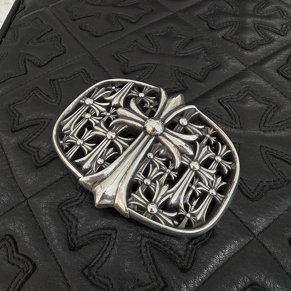 CHROME HEARTS 1.5 Cemetery Cross Silver Buckle クロムハーツ 1.5 セメタリークロス シルバー バックル ベルトバックル 1.5インチ用 シルバー925 シルバー【250911】【中古-A】