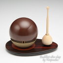 送料無料・大反響♪グッドデザイン賞受賞商品 小型仏壇にピッタシ!【期間限定価格】【送料無料】【グッドデザイン受賞商品】【モダン仏具】 たまゆらりん茶色1.8寸 リン台・リン棒セット