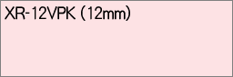CASIO(カシオ計算機)【ネームランド】アイロン布テープ ピンクに黒文字 12mm