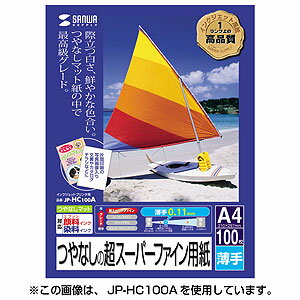 サンワサプライ インクジェットプリンタ用紙（B4） JP-HC100B4