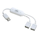 サンワサプライ USB2.0ハブ（2ポート・ホワイト） USB-HUB228WH