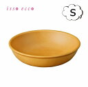 ラウンドプレート S 小皿 isso ecco イッソエッコ ウッド調 電子レンジ 食洗器 食器 木目 日本製 おうちカフェ食器 おしゃれ 木製風 レンジ対応 食洗機対応 インスタ映えカフェランチプレート メラミンよりも便利 取り皿 アウトドア キャンプ BBQ食器