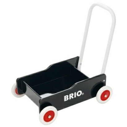 BRIO （ブリオ） 手押し車 （黒）　Brio　brio　ぶりお　おもちゃ　玩具　ベビー用　赤ちゃん　出産祝い　プレゼント　ギフト　ベビートイ　がらがら　歩行器　歩行練習　つかまり立ち