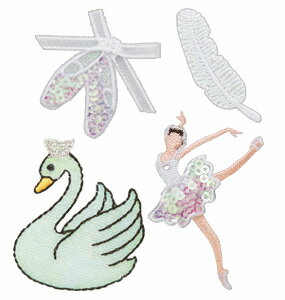 ڥߥ塼åեӥ󥰡MUSIC FOR LIVINGBallet Applique Х쥨åץꥱ 4