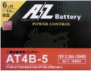 AZ バイク用バッテリー AT4B-5 液入り充電済み