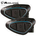 ★送料無料★ミッドランド BT X2 PRO Hi-Fi ツインマルチメディア インカム ツインパック MIDLAND