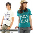 Tシャツ  QUEER PLANET 半袖 半袖Tシャツ プリント プリントTシャツ 【倉敷児島発/SS】ネット限定 35%OFF 全15色★10P123Aug12