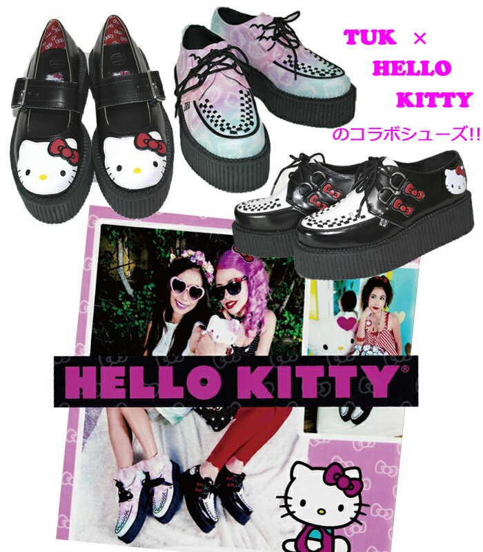 TUK×HELLO KITTY!! CREEPER SHOES　厚底　ラバーソール　カジュ…...:mi-m:10002073