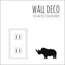 ウォールステッカー WALL DECO サイ アフリカ クロサイ 動物 サーカス スイッチ コンセント 小さい 人気 かわいい 面白い シルエット シール DIY デコレーション 転写 インテリア 剥がせる リフォーム アレンジ プレゼント 飾り付け インテリア 子供部屋 壁紙シール MIC