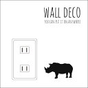 ウォールステッカー WALL DECO サイ アフリカ クロサイ 動物 サーカス スイッチ コンセント 小さい 人気 かわいい 面白い シルエット シール DIY デコレーション 転写 インテリア 剥がせる リフォーム アレンジ プレゼント 飾り付け インテリア 子供部屋 壁紙シール MIC