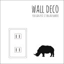 ウォールステッカー WALL DECO サイ アフリカ クロサイ 動物 サーカス スイッチ コンセント 小さい 人気 かわいい 面白い シルエット シール DIY デコレーション 転写 インテリア 剥がせる リフォーム アレンジ プレゼント 飾り付け インテリア 子供部屋 壁紙シール MIC
