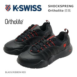 K-SWISS ケースイス メンズ <strong>スニーカー</strong> CR キャッスル 06398 レザー シューズ 靴 ブラック レッド