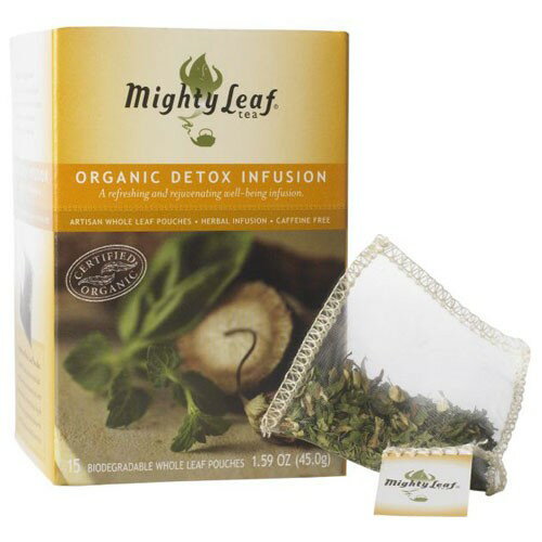 【マイティーリーフ】オーガニックデトックスインフュージョン mighty leaf ハーブティー ティーバッグ ノンカフェイン 有機JAS認定 毒素老廃物排出 利尿作用 むくみ改善 効能 花粉症 疲労回復 不眠 スーパーフード リラックスティー カフェインフリー