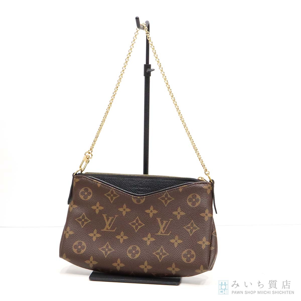 質屋 LOUIS VUITTON ルイヴィトン LV パラス チェーンバッグ モノグラム パラスクラッチ M41639 モノグラムキャンバス×レザー maki309 みいち質店