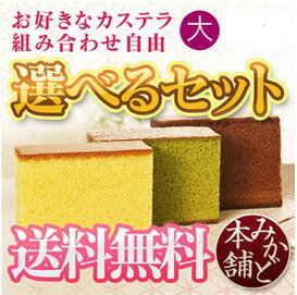 【送料無料】行楽のお供にも◎長崎カステラ詰合せ1号(大)550g×2本セット　九州の代表的…...:mikado-honpo:10000018