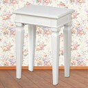 【ポイント最大35倍★】【100周年最終バーゲン】スツール ドレッサー チェア【輸入家具】白家具 アンティーク