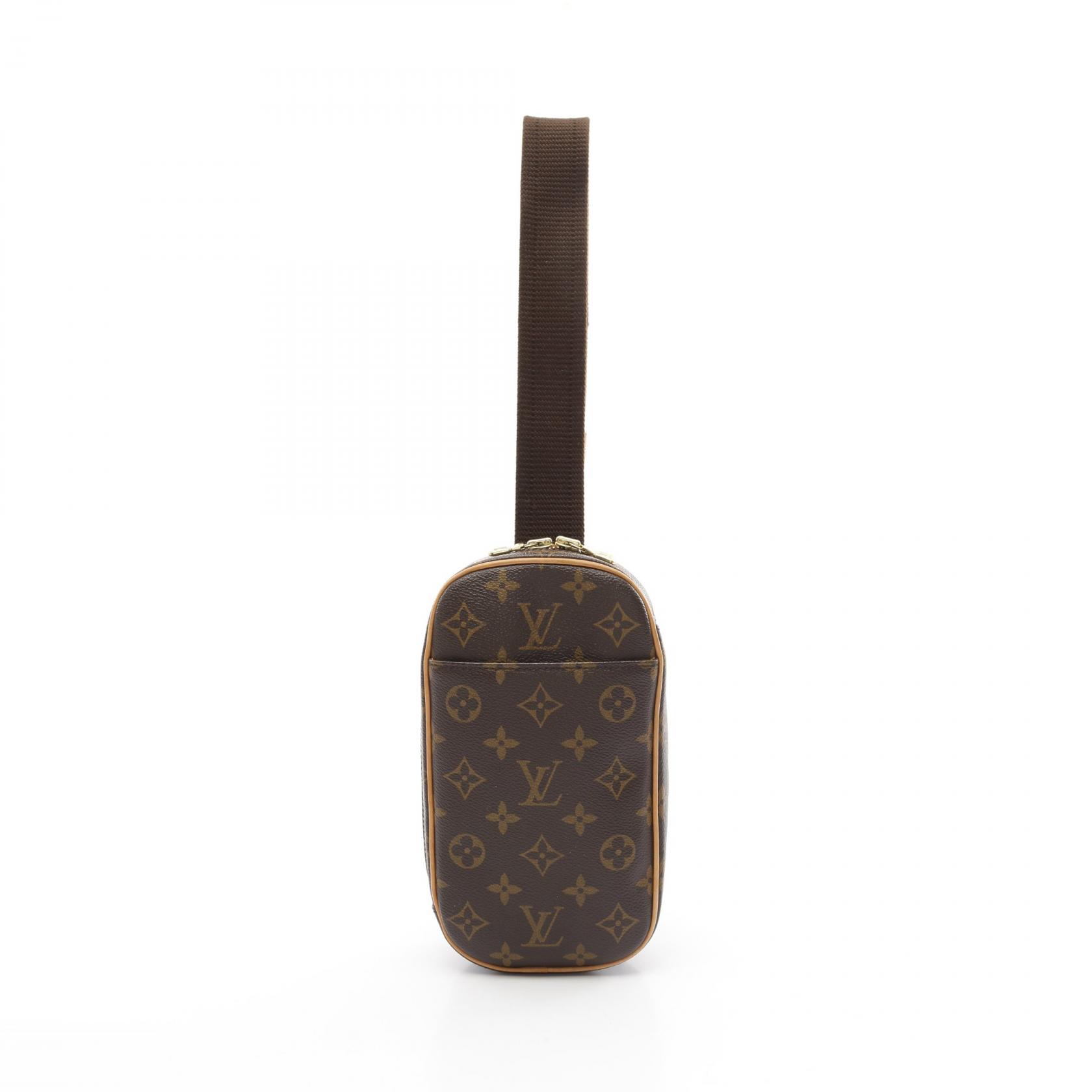 【最大4万円OFFクーポン対象】ルイ・ヴィトン LOUIS VUITTON ポシェットガンジュ ウエストバッグ ボディバッグ バッグ PVCコーティングキャンバス レザー モノグラム メンズ レディース ブラウン系 M51870 【中古】