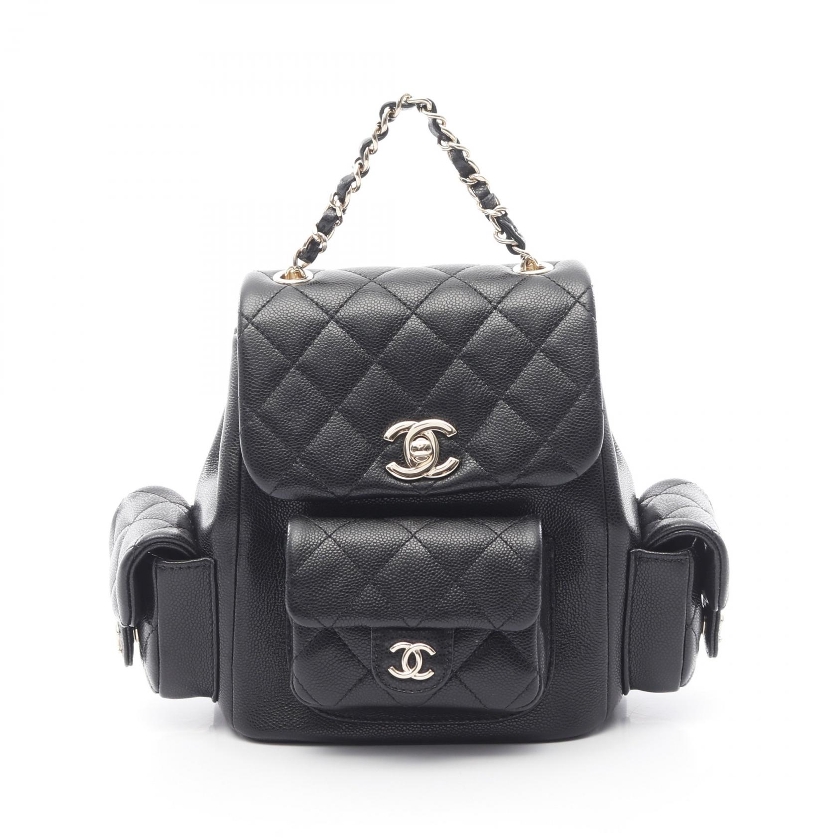 【最大4万円OFFクーポン対象】シャネル CHANEL マトラッセ リュックサック バックパック バッグ レザー グレインドカーフスキン レディース ブラック系 AS4399 【中古】