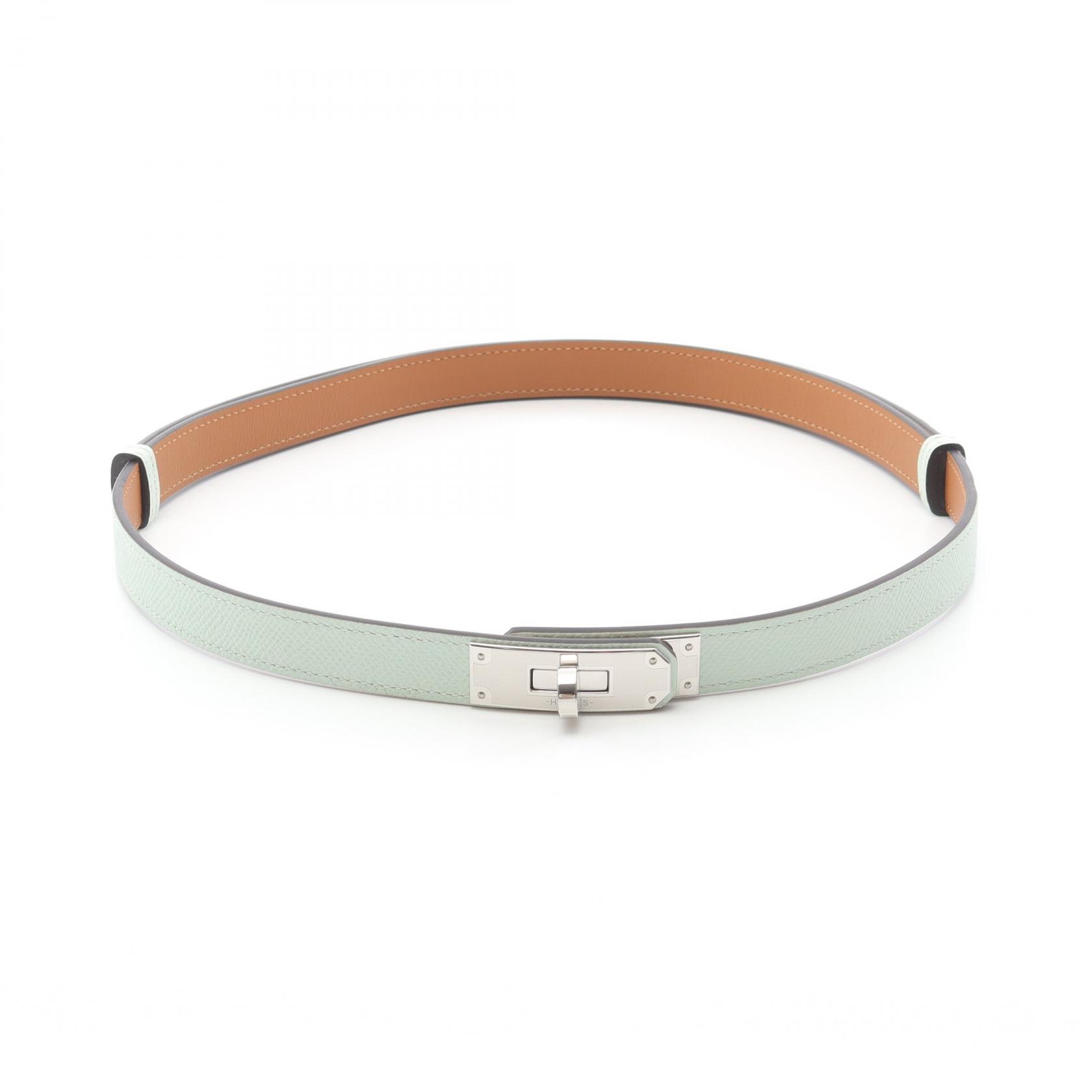 【最大4万円OFFクーポン対象】エルメス HERMES ケリー ベルト 衣料品 レザー レディース グリーン系 【中古】