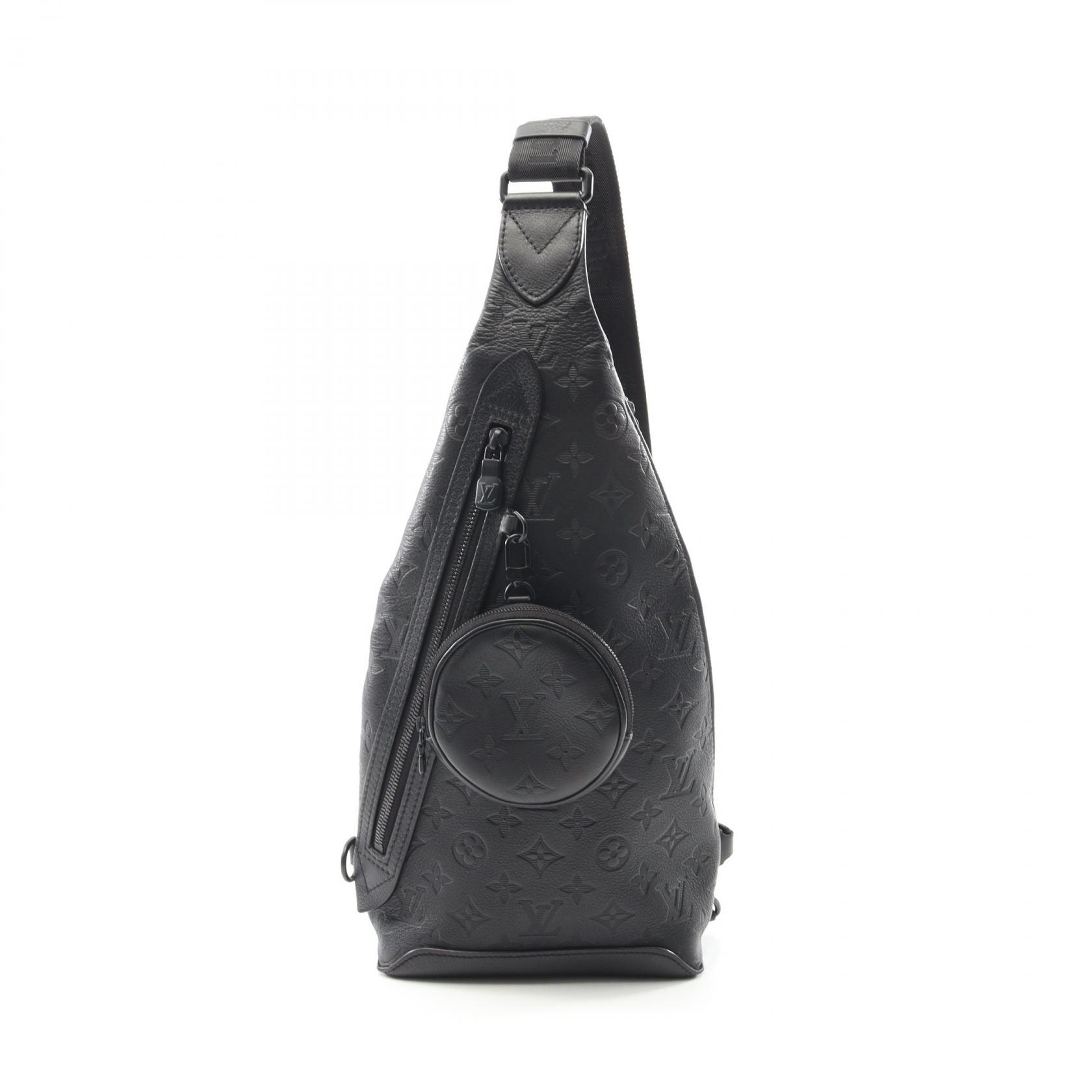 【8％OFFクーポン対象】ルイ・ヴィトン LOUIS VUITTON デュオ スリングバッグ ウエストバッグ ボディバッグ バッグ レザー モノグラム・シャドウ メンズ ブラック系 M21890 【中古】