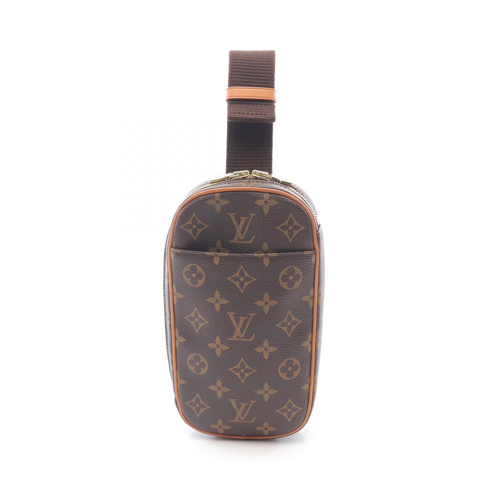 【最大4万円OFFクーポン対象】ルイ・ヴィトン LOUIS VUITTON ポシェットガンジュ モノグラム ウエストバッグ ボディバッグ バッグ PVCコーティングキャンバス レザー メンズ レディース ブラウン系 M51870 【中古】