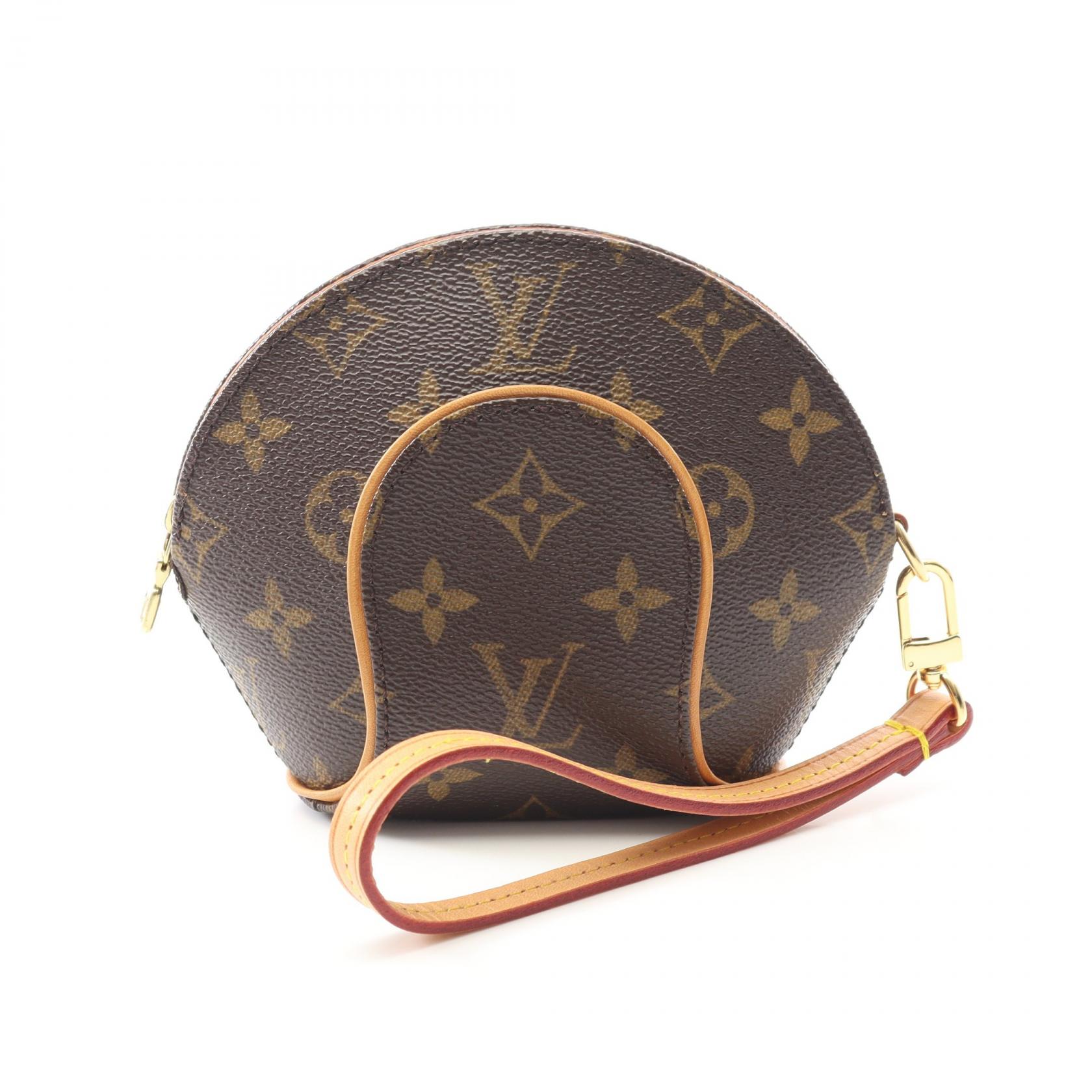 ルイ・ヴィトン LOUIS VUITTON ミニ エリプス モノグラム ポーチ バッグ レザー PVC レディース ブラウン系 M51129 【中古】