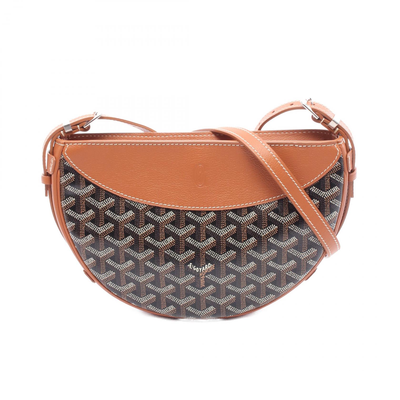 ゴヤール GOYARD ヒロンデル ショルダーバッグ バッグ PVCコーティングキャンバス レザー メンズ レディース ブラウン系 / ブラック系 【中古】