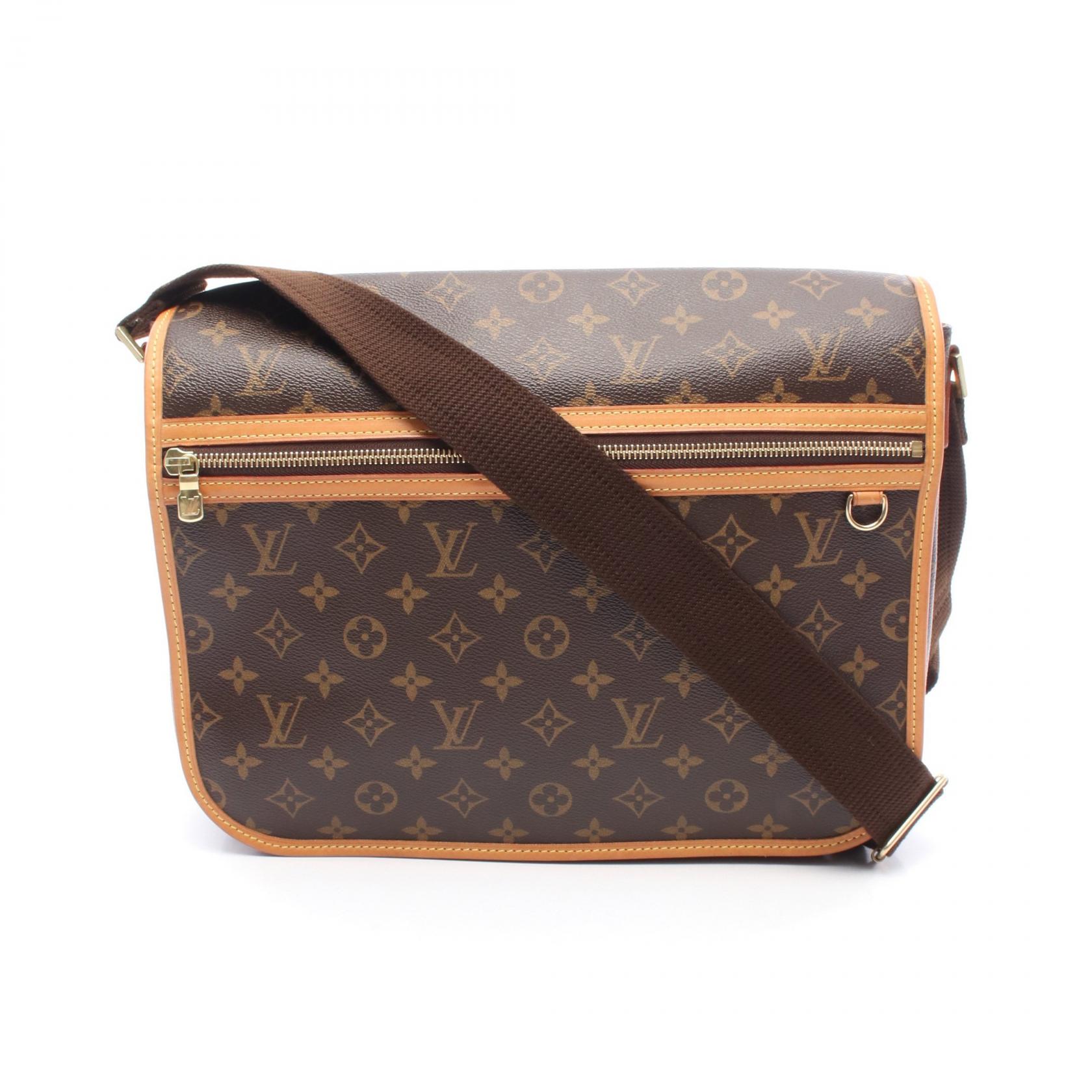 ◆全品5%OFFクーポン対象◆ルイ・ヴィトン LOUIS VUITTON メッセンジャーGM ボスフォール ショルダーバッグ バッグ PVCコーティングキャンバス レザー モノグラム メンズ レディース ブラウン系 M40105 【中古】