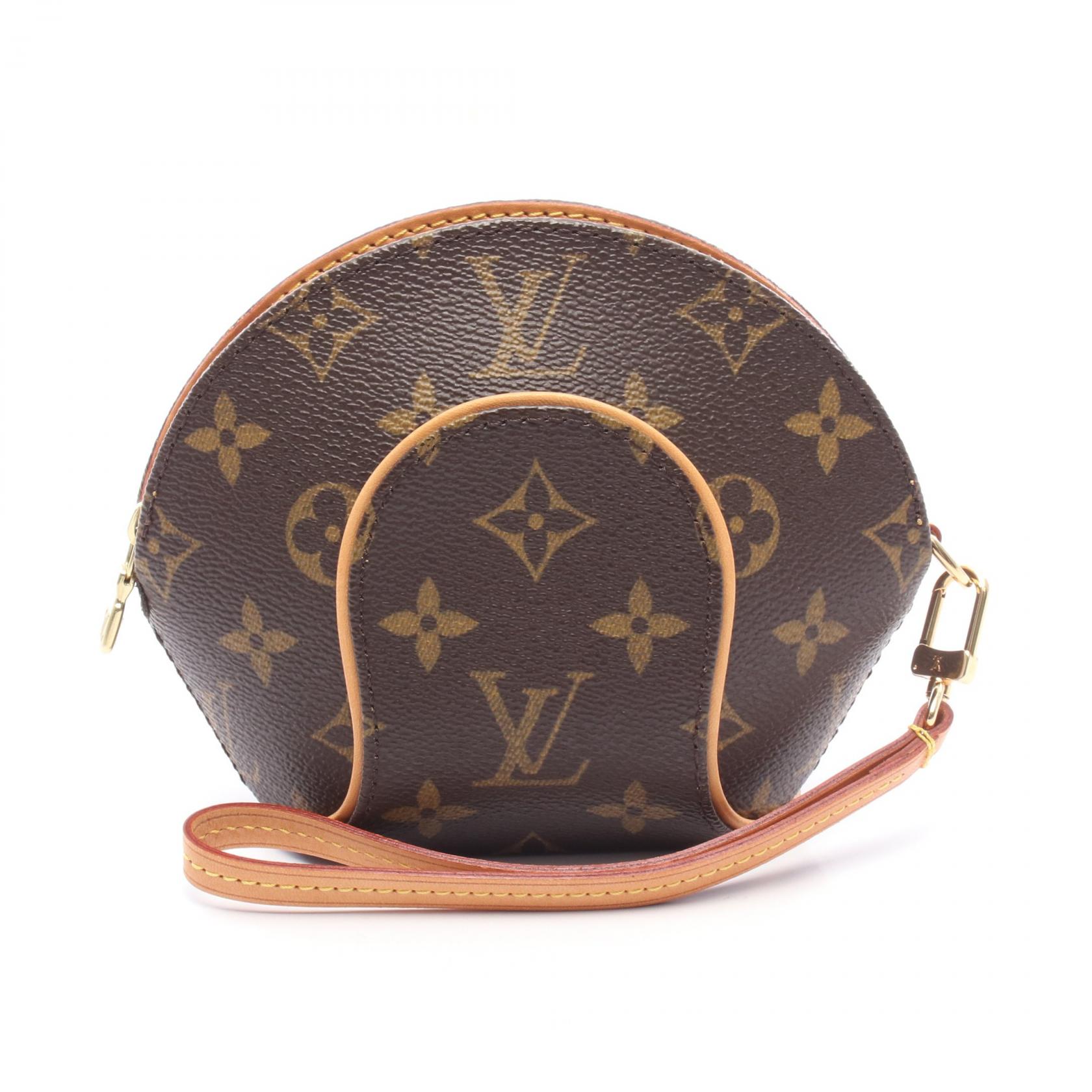 【10％OFFクーポン対象】ルイ・ヴィトン LOUIS VUITTON ミニ エリプス モノグラム ポーチ バッグ レザー PVC レディース ブラウン系 M51129 【中古】