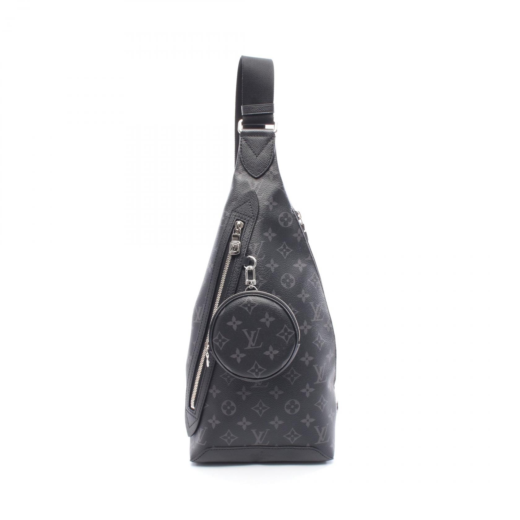 【8％OFFクーポン対象】ルイ・ヴィトン LOUIS VUITTON デュオ スリングバッグ ウエストバッグ ボディバッグ バッグ PVCコーティングキャンバス レザー タイガラマ メンズ ブラック系 M30936 【中古】
