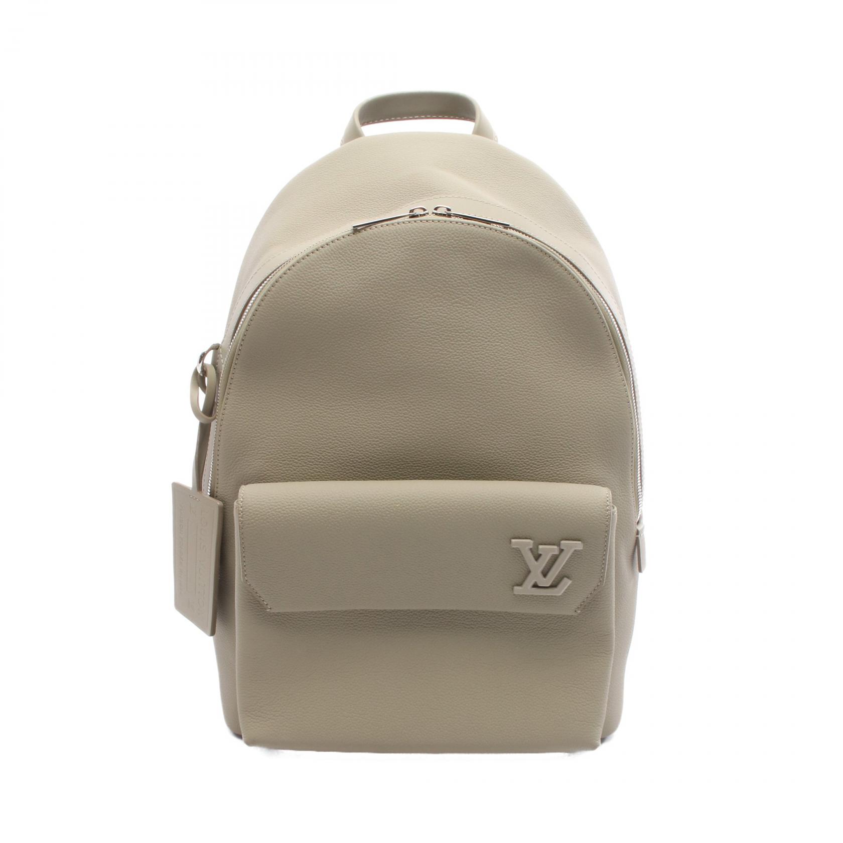 ＼15%OFFクーポン対象／ルイ・ヴィトン LOUIS VUITTON テイクオフ リュックサック バックパック バッグ レザー LVアエログラム アエログラム メンズ グリーン系 M22503 【中古】