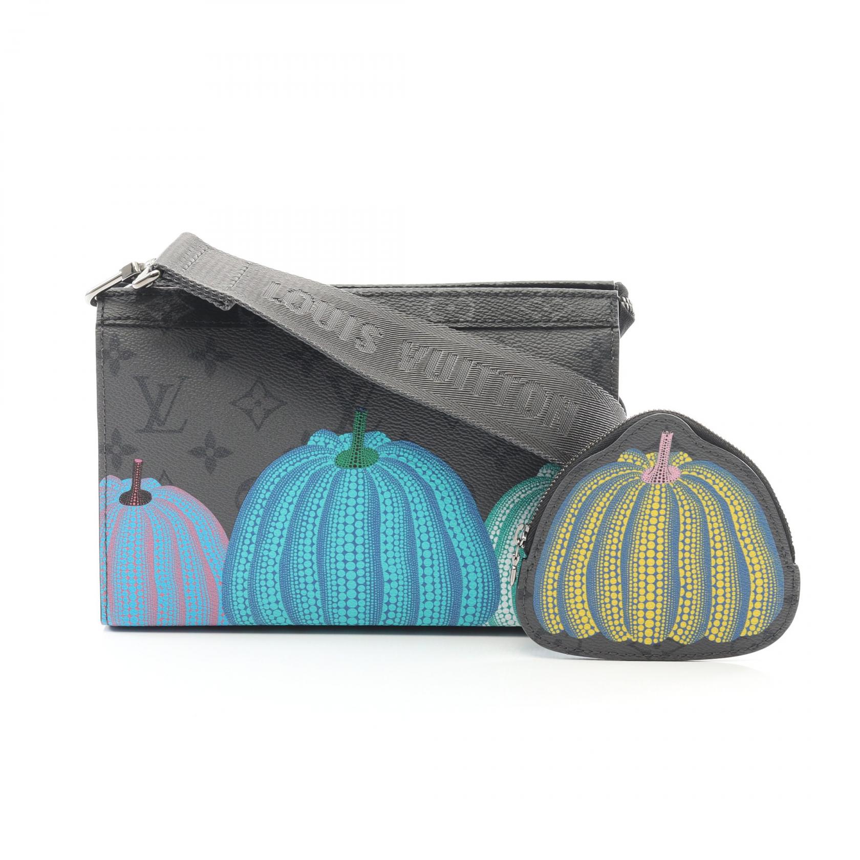 ◆全品5%OFFクーポン対象◆ルイ・ヴィトン LOUIS VUITTON LY × YK ガストン ウエアラブル ウォレット モノグラムエクリプス リバース ショルダーバッグ バッグ PVCコーティングキャンバス メンズ グレー系 / マルチカラー M81972 【中古】