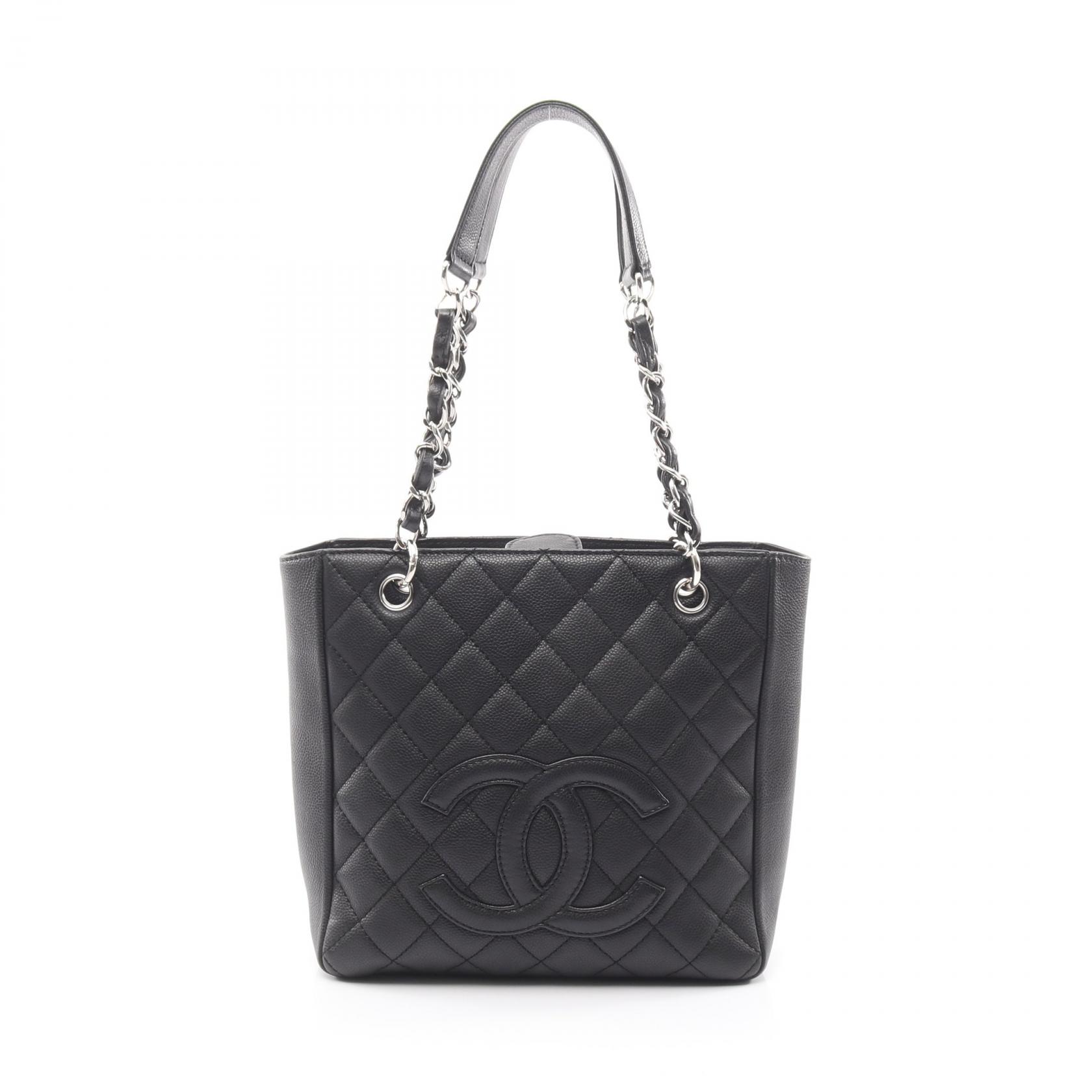 シャネル CHANEL マトラッセ PST トートバッグ バッグ レザー カーフ（牛革） レディース ブラック系 【中古】