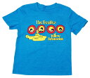 ◎セール対象外◎【ビートルズ/The Beatles】キッズ・ジュニア Tシャツ『イエローサブマリン(ライトBL)』海外バンド・ポールマッカートニー・リンゴスター・ジョンレノン・ジョージハリスン・イギリス