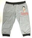 【BETTY BOOP ベティちゃん】 スウェットパンツ『座り/3Xサイズ(薄GY)※ワケあり』 アメキャラ アメリカン雑貨 ルームウェア