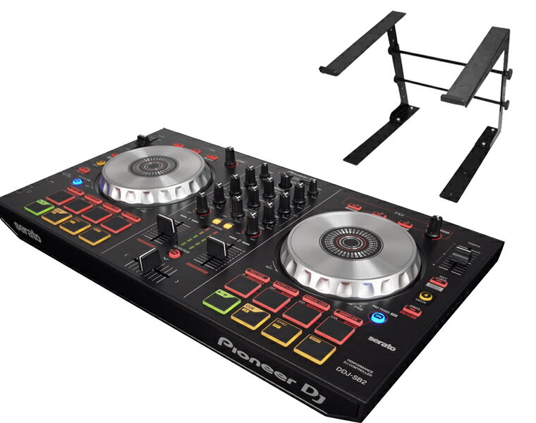 PIONEER　DJコントローラーセット／DDJ-SB2 + PCスタンド【送料無料】...:mikidj:10002160