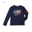 ミキハウス ダブルビー mikihouse アメリカンプリント長袖Tシャツ(大人用)〈S(155-165cm)〉