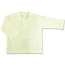 ミキハウスのベビー服【アウトレット】*ふわふわ無撚糸* オフホワイトの長袖Tシャツ(70cm・80cm)