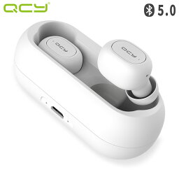 QCY <strong>ワイヤレスイヤホン</strong> <strong>iphone</strong> マイク ノイズキャンセリング 片耳 両耳 bluetooth イヤホン ワイヤレス ブルートゥース イヤホン イヤフォン 高音質 カナル型 小型 マイク付き 長時間 通話 防水 スポーツ ランニング スマホ <strong>iphone</strong> android ipad 対応 黒/白 QCY T1C