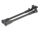 【アルミで軽量】無段階調整軽量バイポッド レールアタッチタイプ★RAS/RIS装着モデルに!ワンタッチでスイング!