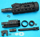 【WA M4用 ビーストタイプ】G&P WP64 Beast フロントセット/BK(黒・ブラック)★ウェスタンアームズ マグナブローバック 検)ガスブロGBBVFCKSC