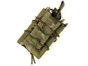 【オープントップ仕様/クイックリロード】EMERSON GEAR ダブルデッカー マガジンポーチ/MC◆強化ナイロン製/マルチカム迷彩/サバゲ