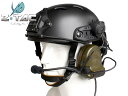 Z-TACTICAL COMTAC2ヘッドセット+OPS CORE CARBONEタイプ ヘルメット+ARCレールアダプター BK◆快適な装着感!サバゲに嬉しい3点セット!バラよりかなりお得!