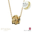 ハワイアンジュエリー ネックレス レディース チェーン・BOX付 ゴールド k14 &プルメリア あずきチェーン 14k ゴールドネックレス CG-GP105 BY THE SEA バイザシー ミリオンベル Standard