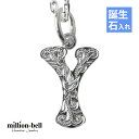 ハワイアンジュエリー イニシャル ネックレス 誕生石 レディース メンズ チェーン&BOX付 CG-SP2699-Y シルバー925 ジュエリー 彼氏 彼女 誕生日プレゼント ジュエリー 妻 ハワジュ CG-SP2699-Y ミリオンベル