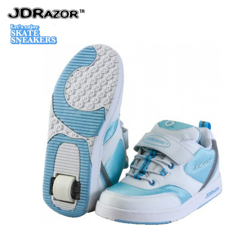 ローラーシューズ【送料無料】　JDRAZOR スケートスニーカーズ　SKATE SNEAKERS JK-601 （ブルー）　キッズ/インライン/ローラースケート楽しいスニーカー キッズ インライン・ローラースケート