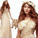 ウェディングドレス ワンピース Vネック 結婚式パーディ- 花嫁 ドレス ロング エンパイア レーン Vネック 編上げタイプ